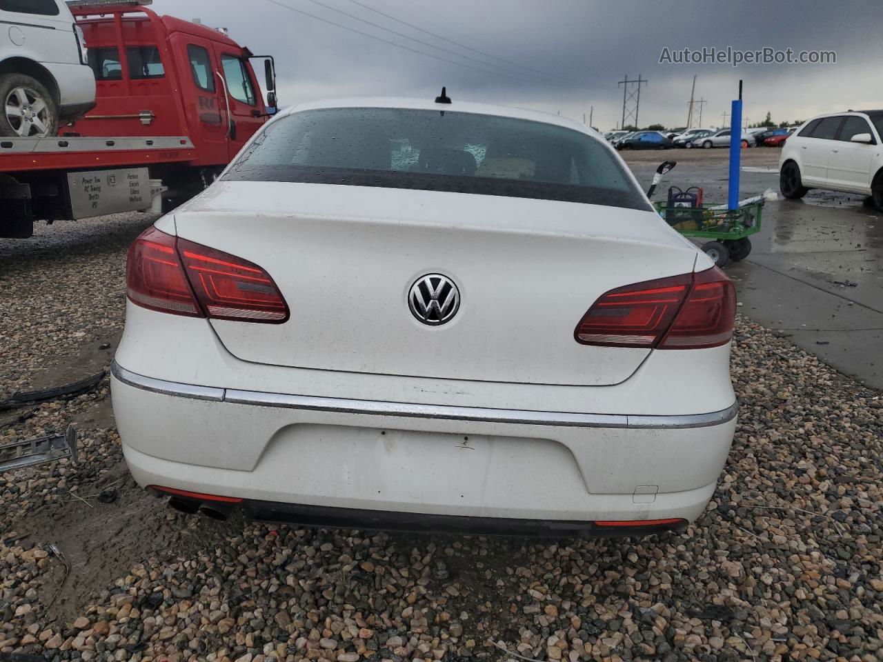 2013 Volkswagen Cc Sport White vin: WVWBN7AN1DE505017