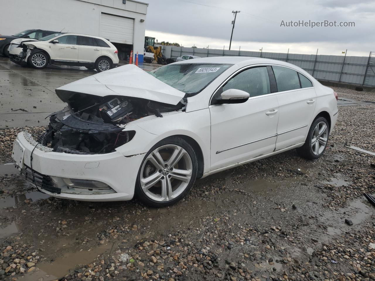 2013 Volkswagen Cc Sport White vin: WVWBN7AN1DE505017