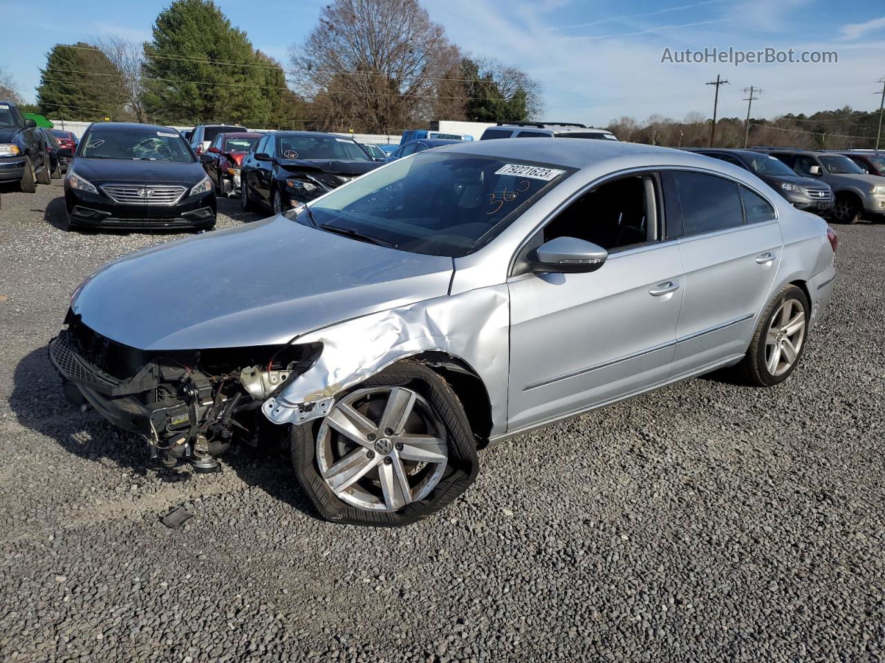 2013 Volkswagen Cc Sport Silver vin: WVWBN7AN1DE536235