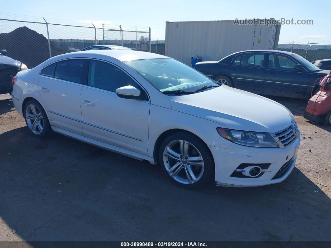 2014 Volkswagen Cc 2.0t R-line White vin: WVWBN7AN1EE508467