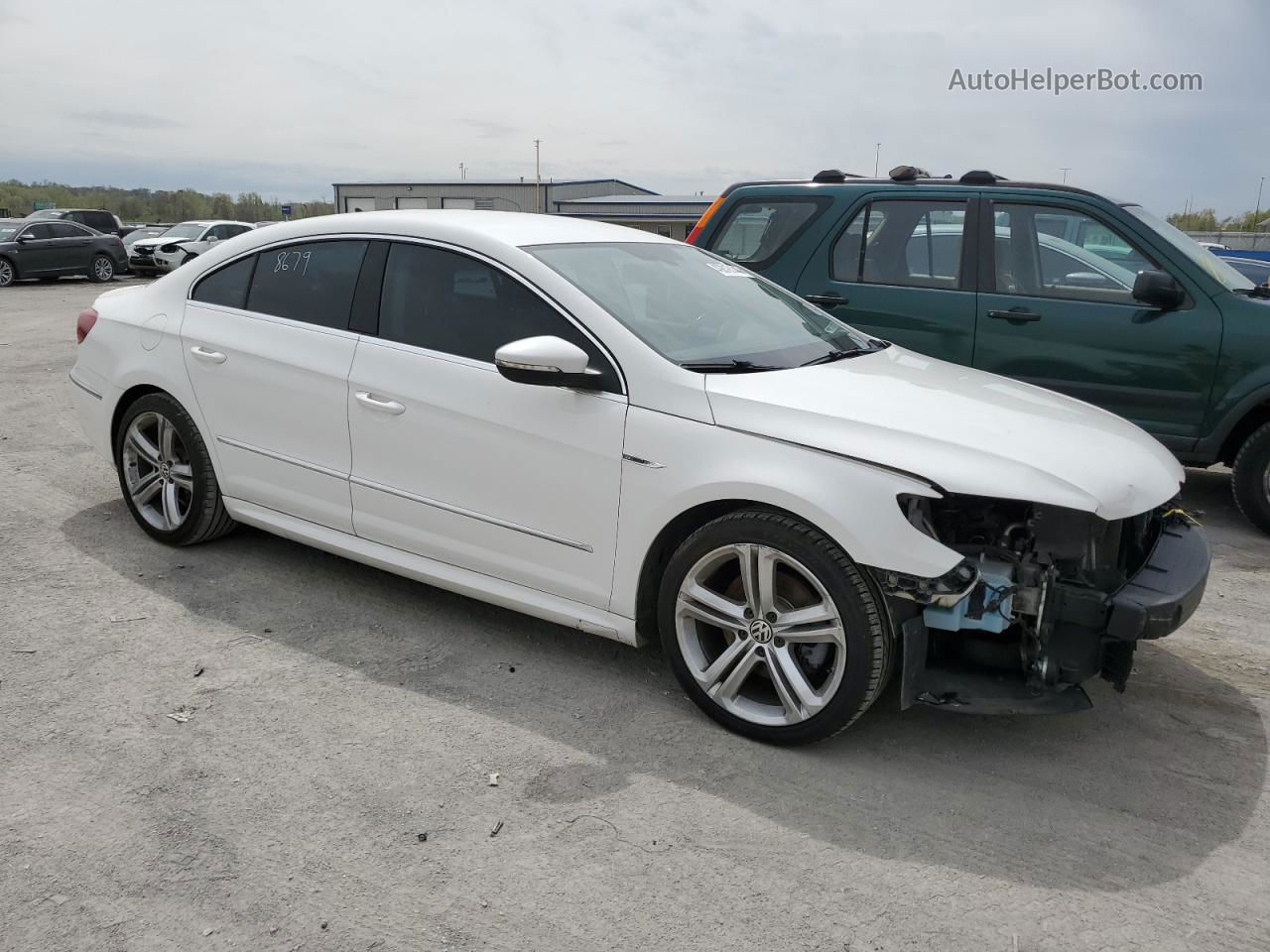 2014 Volkswagen Cc Sport White vin: WVWBN7AN1EE510560