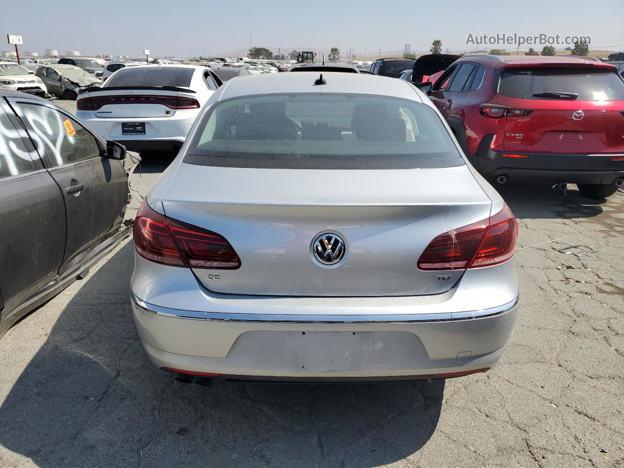 2016 Volkswagen Cc Base Silver vin: WVWBN7AN1GE500596