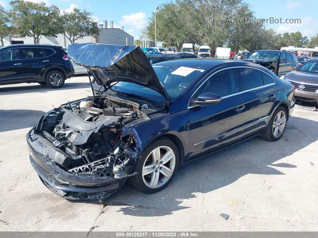 2016 Volkswagen Cc 2.0t Sport Dark Blue vin: WVWBN7AN1GE504549