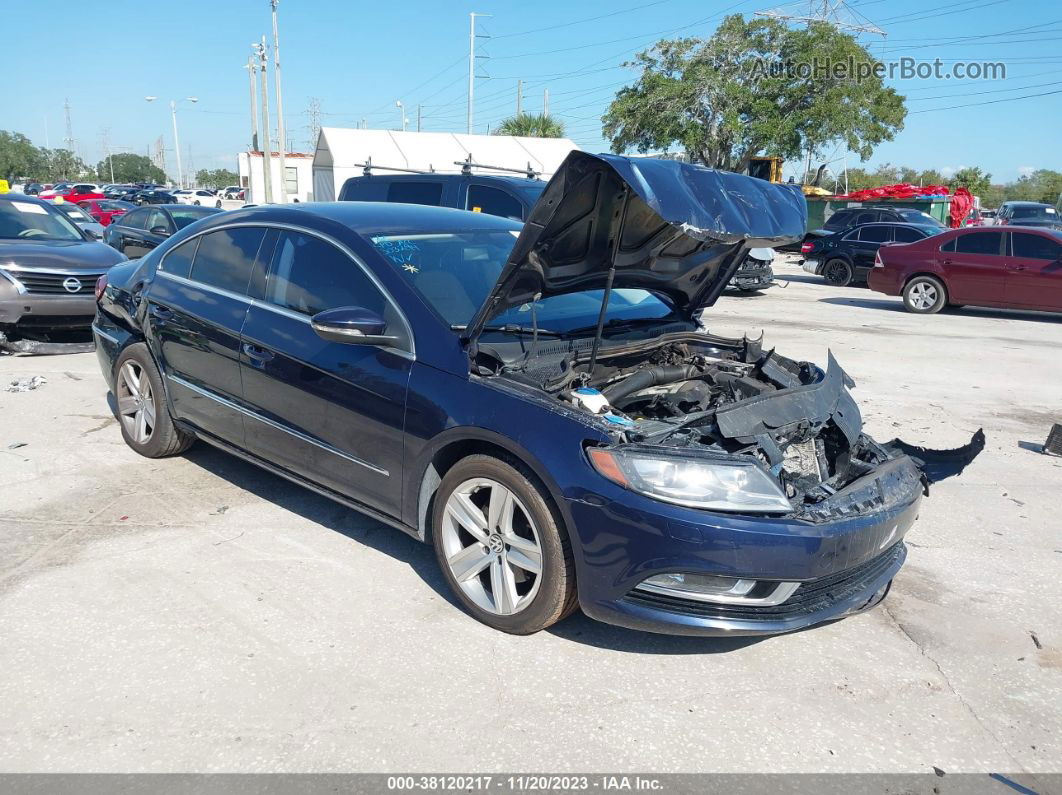 2016 Volkswagen Cc 2.0t Sport Dark Blue vin: WVWBN7AN1GE504549