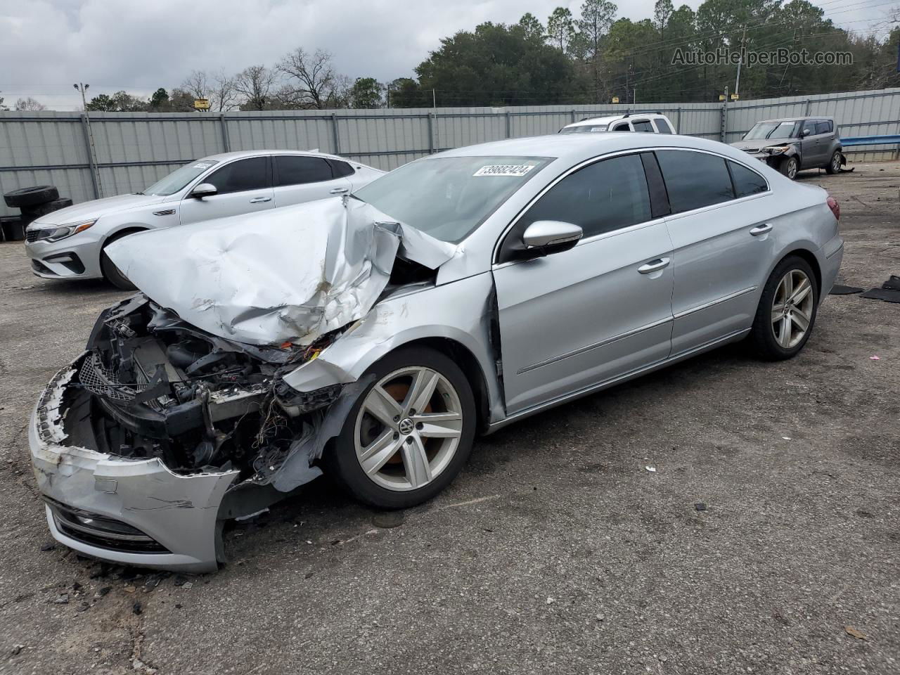 2013 Volkswagen Cc Sport Silver vin: WVWBN7AN2DE503647