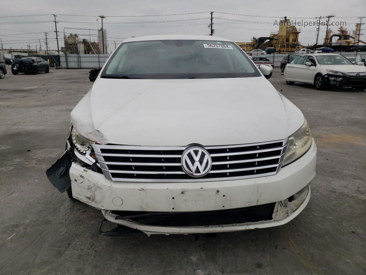 2013 Volkswagen Cc Sport White vin: WVWBN7AN2DE506080