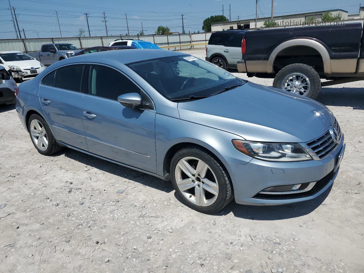 2013 Volkswagen Cc Sport Blue vin: WVWBN7AN2DE508069