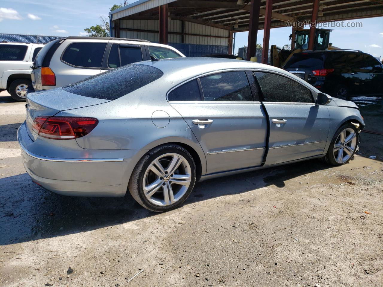 2013 Volkswagen Cc Sport Blue vin: WVWBN7AN2DE508587