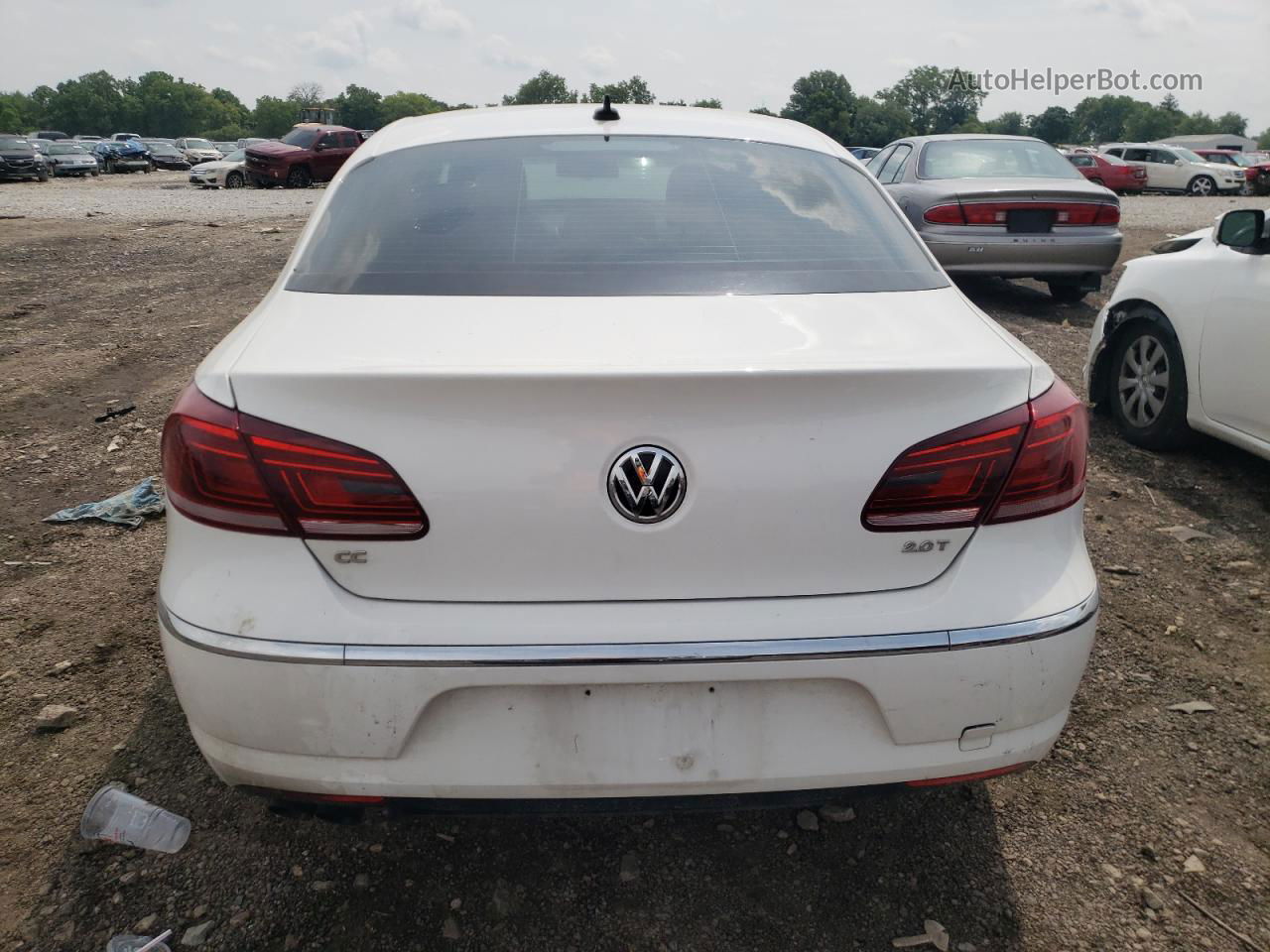 2013 Volkswagen Cc Sport White vin: WVWBN7AN2DE540147