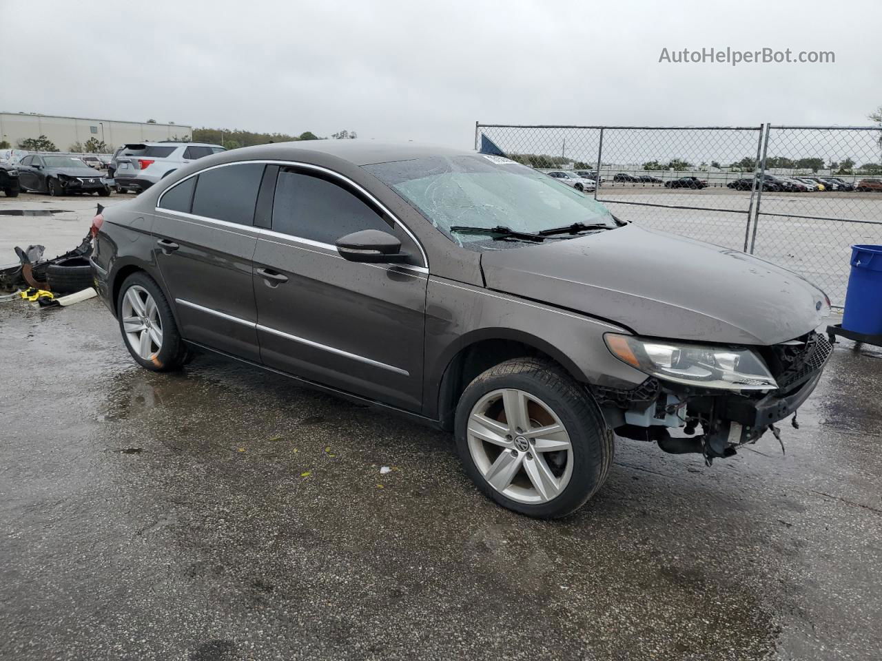 2013 Volkswagen Cc Sport Brown vin: WVWBN7AN2DE541850