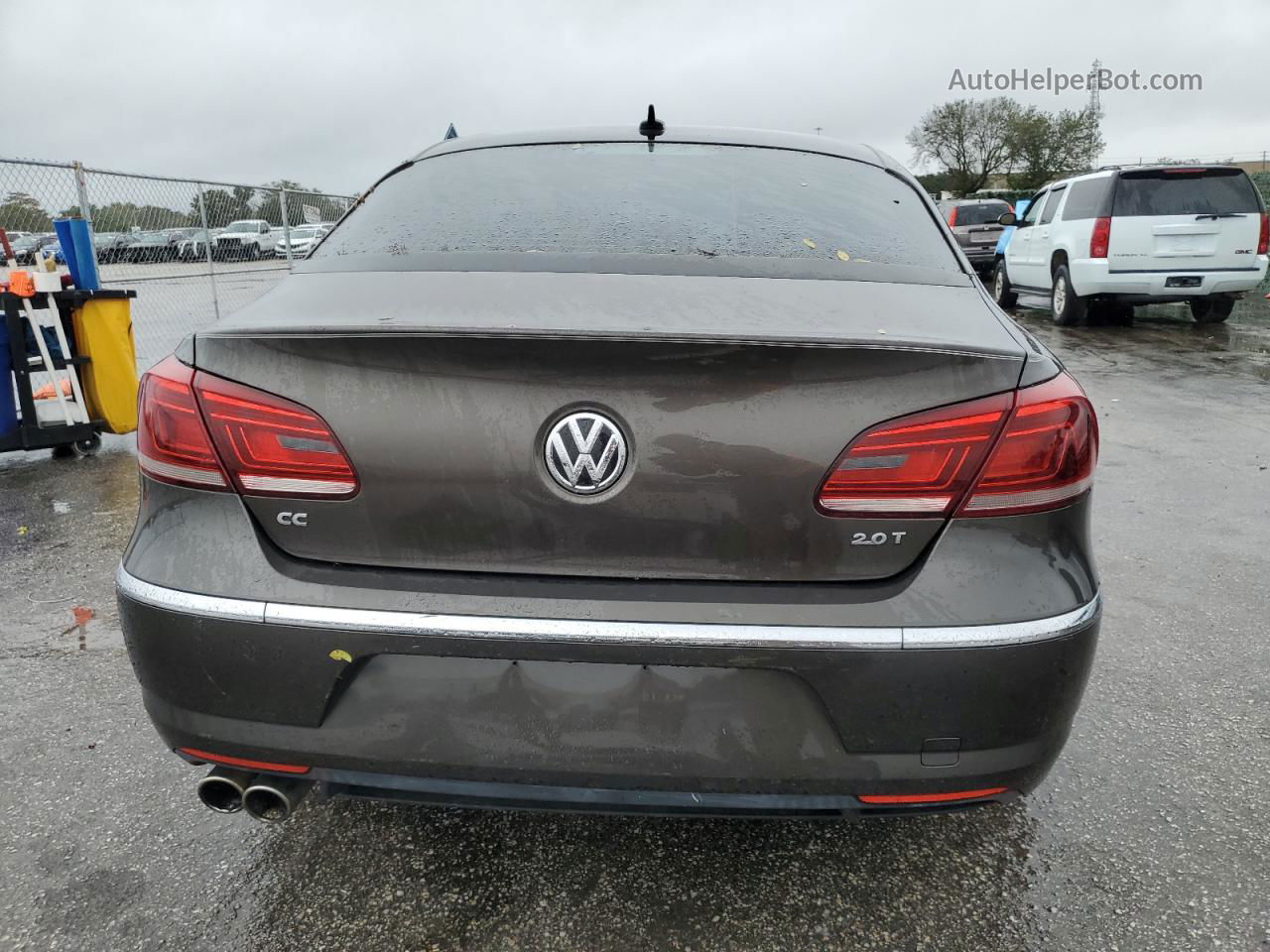 2013 Volkswagen Cc Sport Brown vin: WVWBN7AN2DE541850