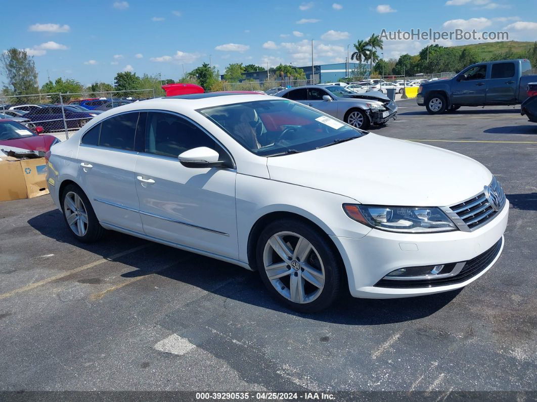 2014 Volkswagen Cc 2.0t Sport White vin: WVWBN7AN2EE531451