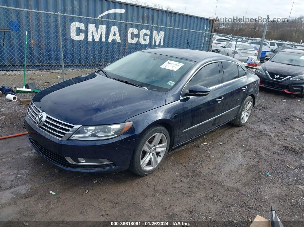 2013 Volkswagen Cc 2.0t Sport Blue vin: WVWBN7AN3DE507707