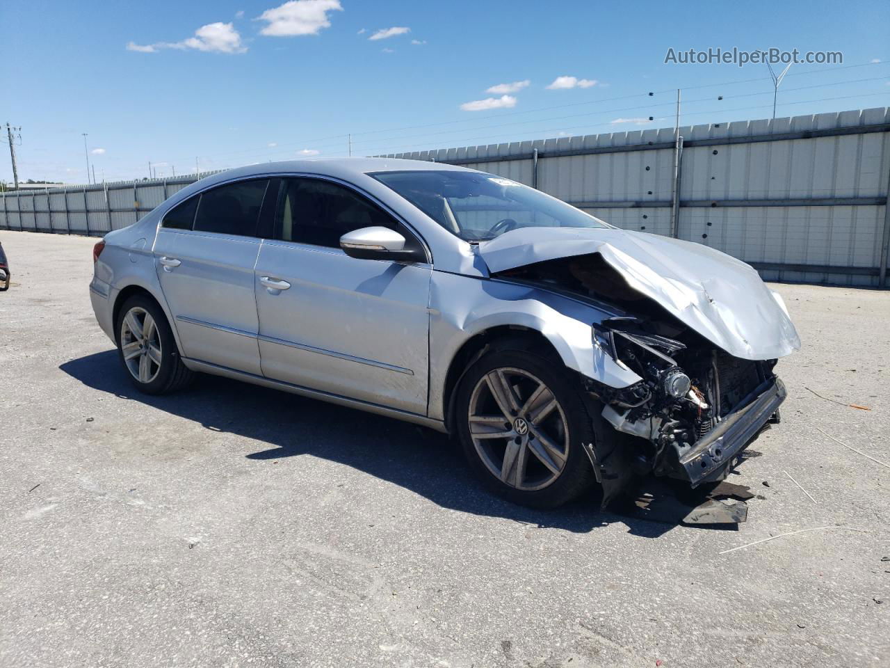 2013 Volkswagen Cc Sport Silver vin: WVWBN7AN3DE569351