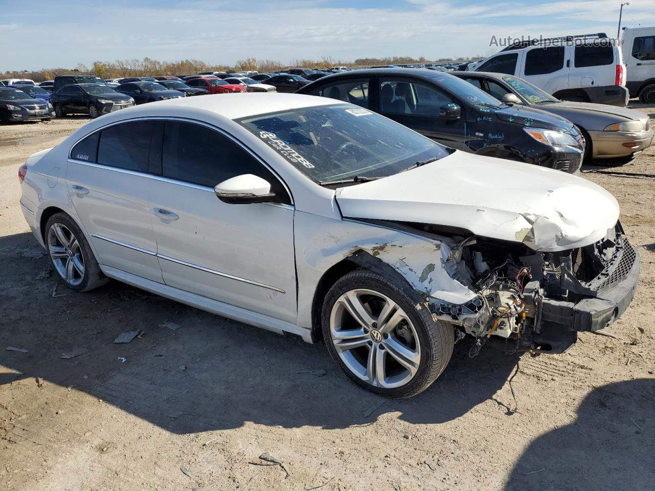 2014 Volkswagen Cc Sport White vin: WVWBN7AN3EE505456