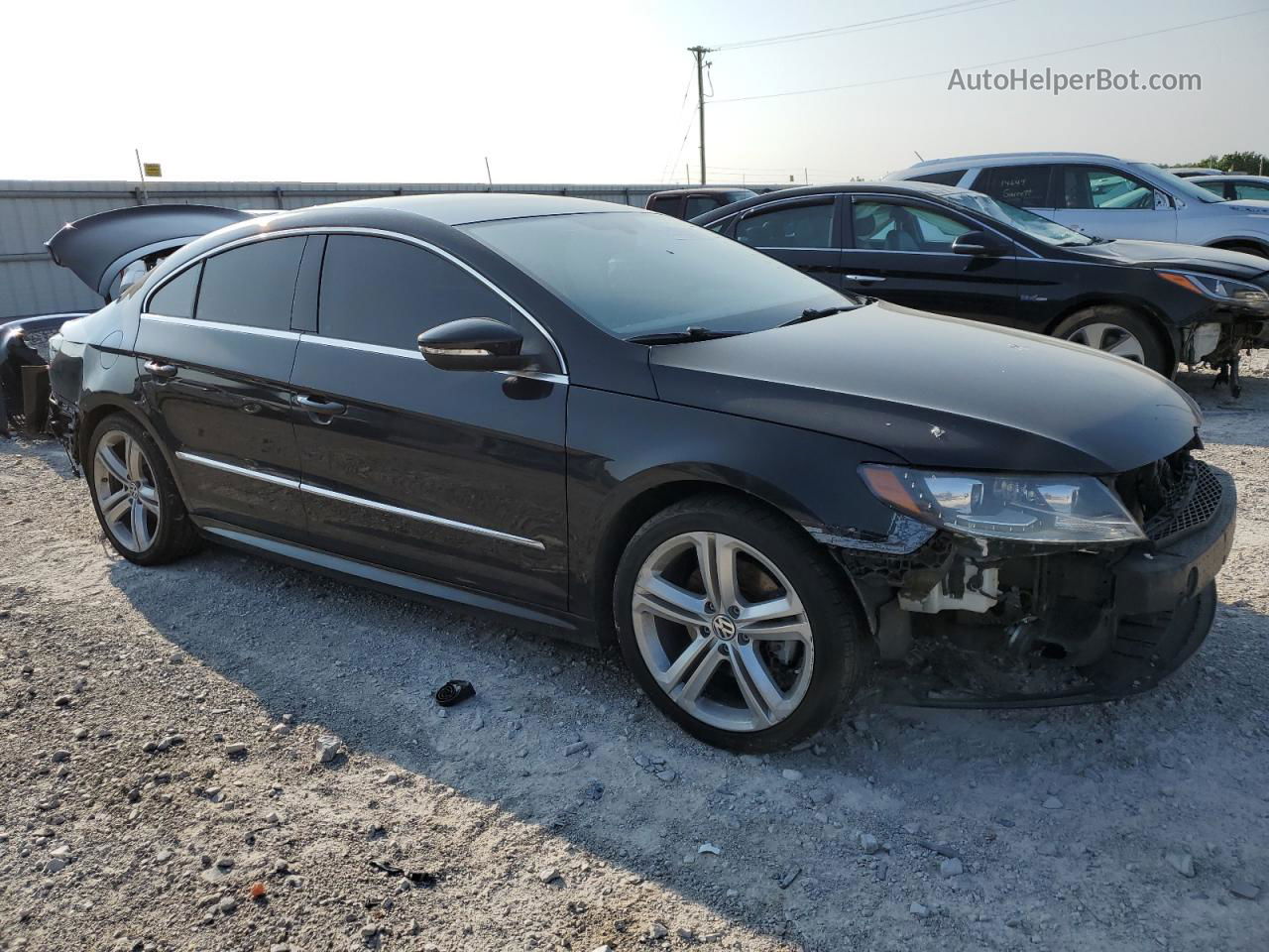 2014 Volkswagen Cc Sport Black vin: WVWBN7AN3EE526887