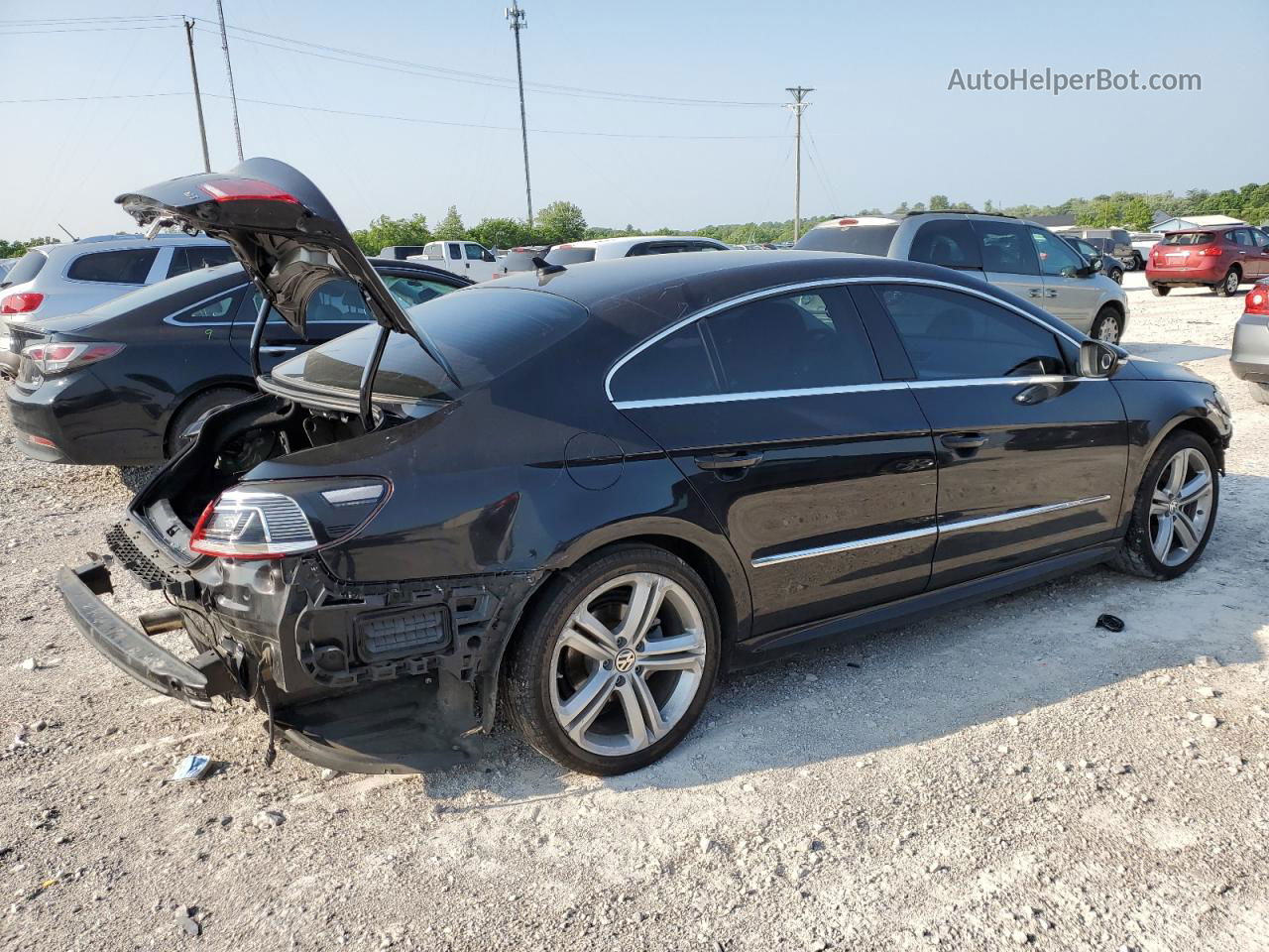 2014 Volkswagen Cc Sport Black vin: WVWBN7AN3EE526887