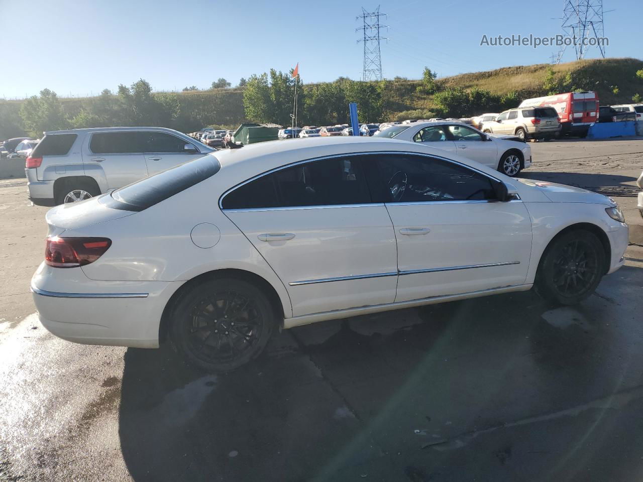 2014 Volkswagen Cc Sport White vin: WVWBN7AN3EE535461