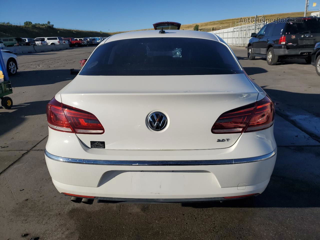 2014 Volkswagen Cc Sport White vin: WVWBN7AN3EE535461