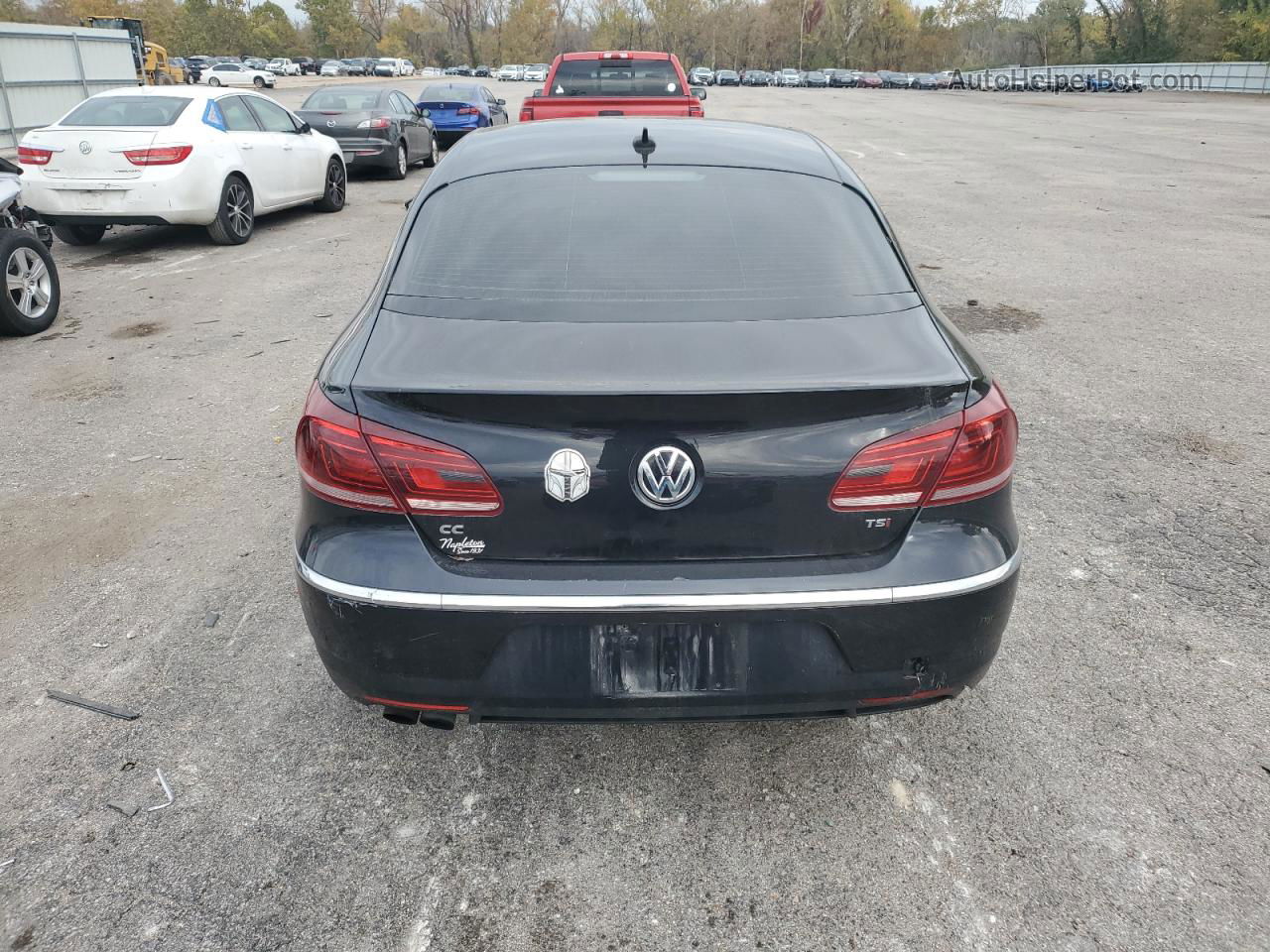 2016 Volkswagen Cc Base Черный vin: WVWBN7AN3GE500731