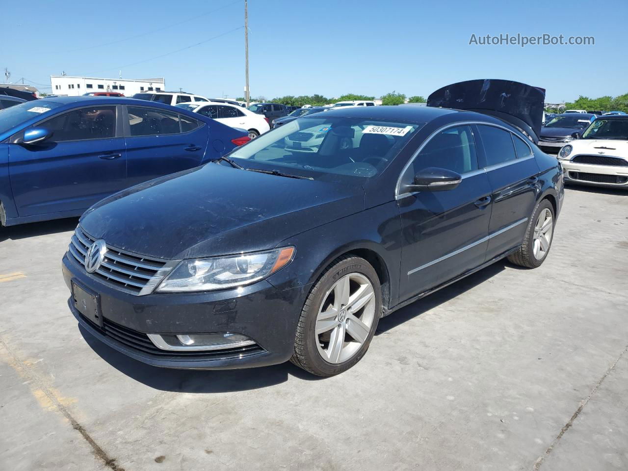 2016 Volkswagen Cc Base Черный vin: WVWBN7AN3GE502950