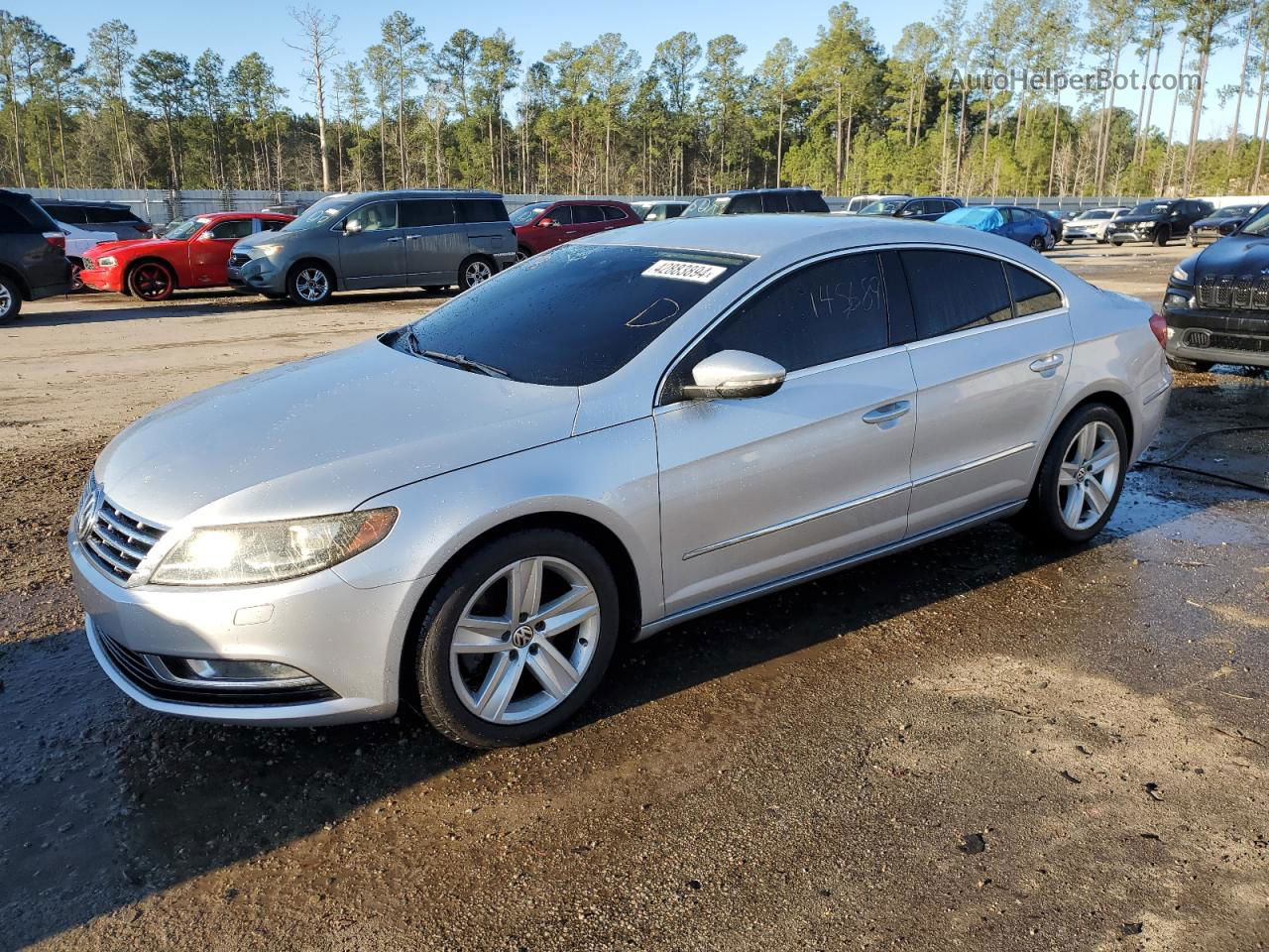 2013 Volkswagen Cc Sport Silver vin: WVWBN7AN4DE506680