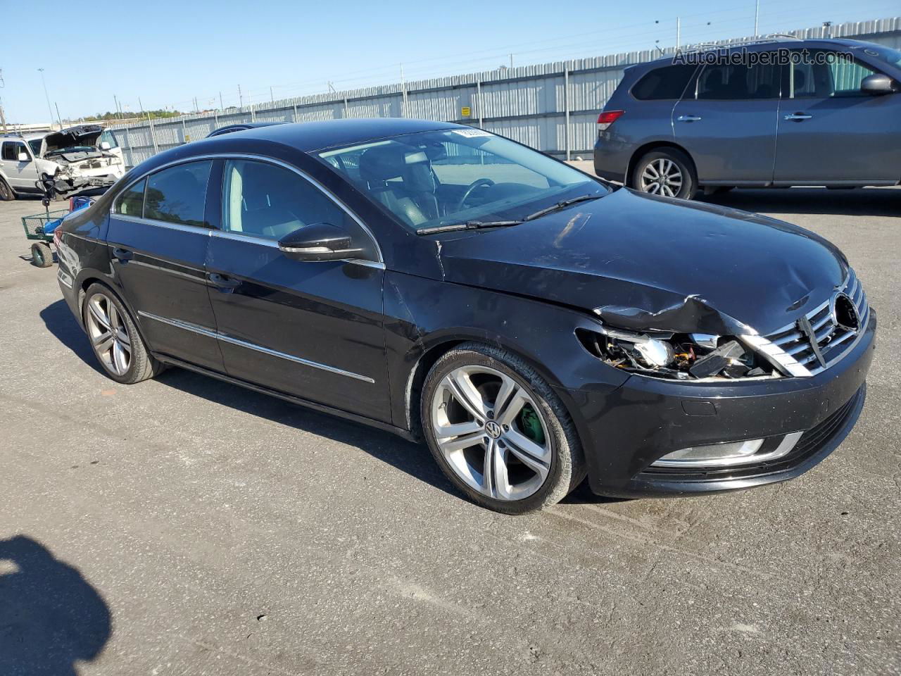 2013 Volkswagen Cc Sport Black vin: WVWBN7AN4DE514777