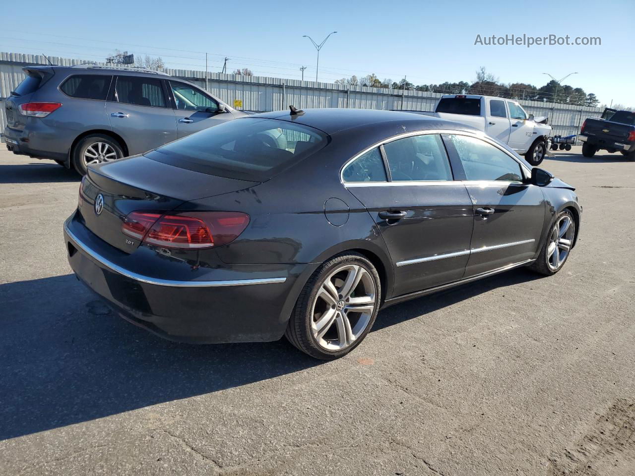 2013 Volkswagen Cc Sport Black vin: WVWBN7AN4DE514777