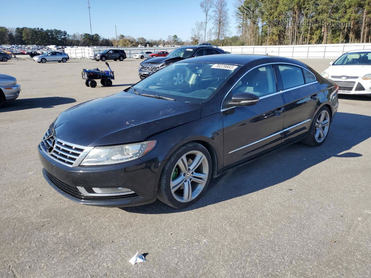 2013 Volkswagen Cc Sport Black vin: WVWBN7AN4DE514777