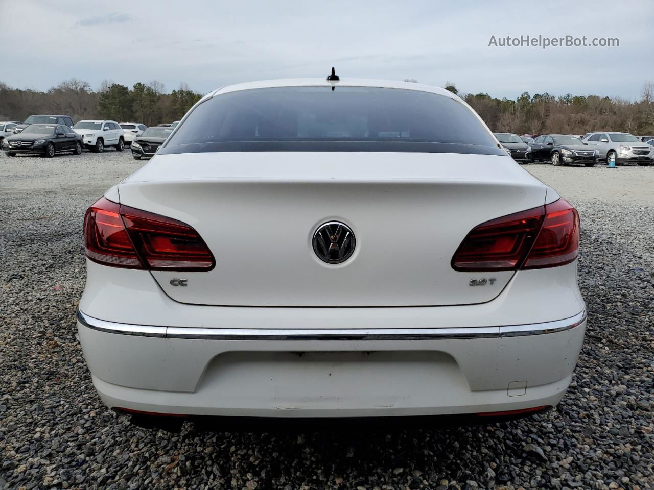 2013 Volkswagen Cc Sport White vin: WVWBN7AN4DE570282