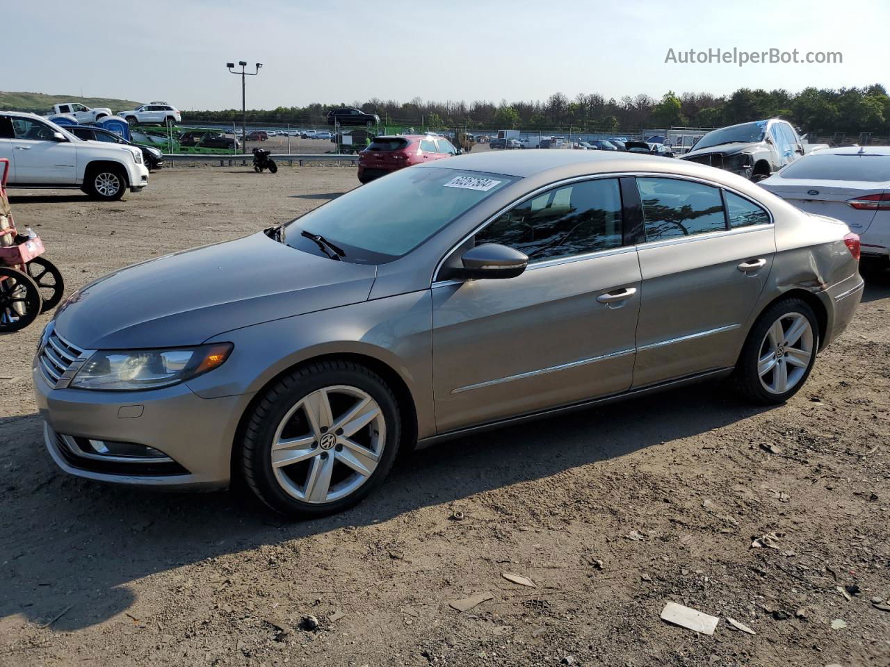 2013 Volkswagen Cc Sport Silver vin: WVWBN7AN5DE503075