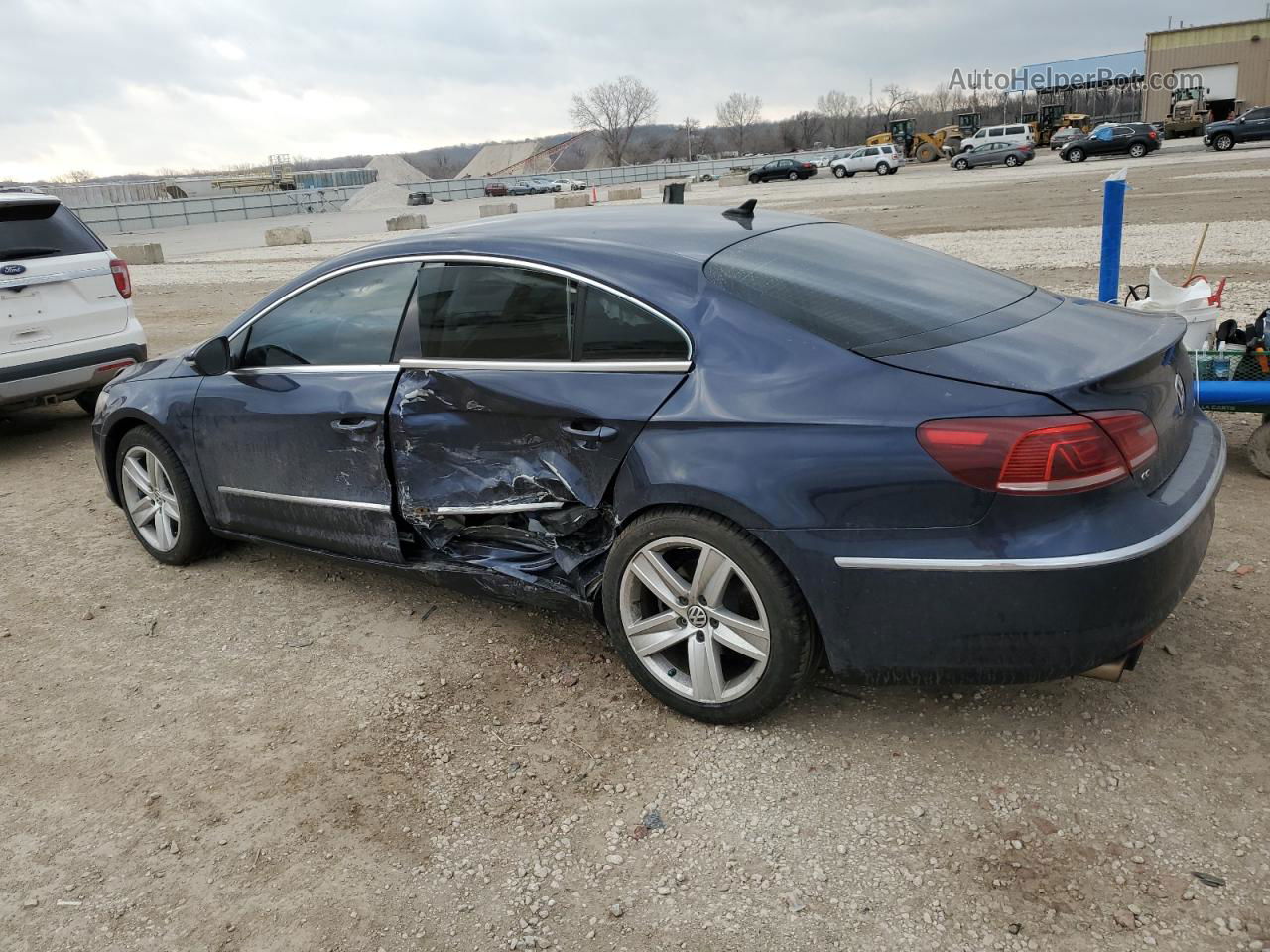 2013 Volkswagen Cc Sport Blue vin: WVWBN7AN5DE503089