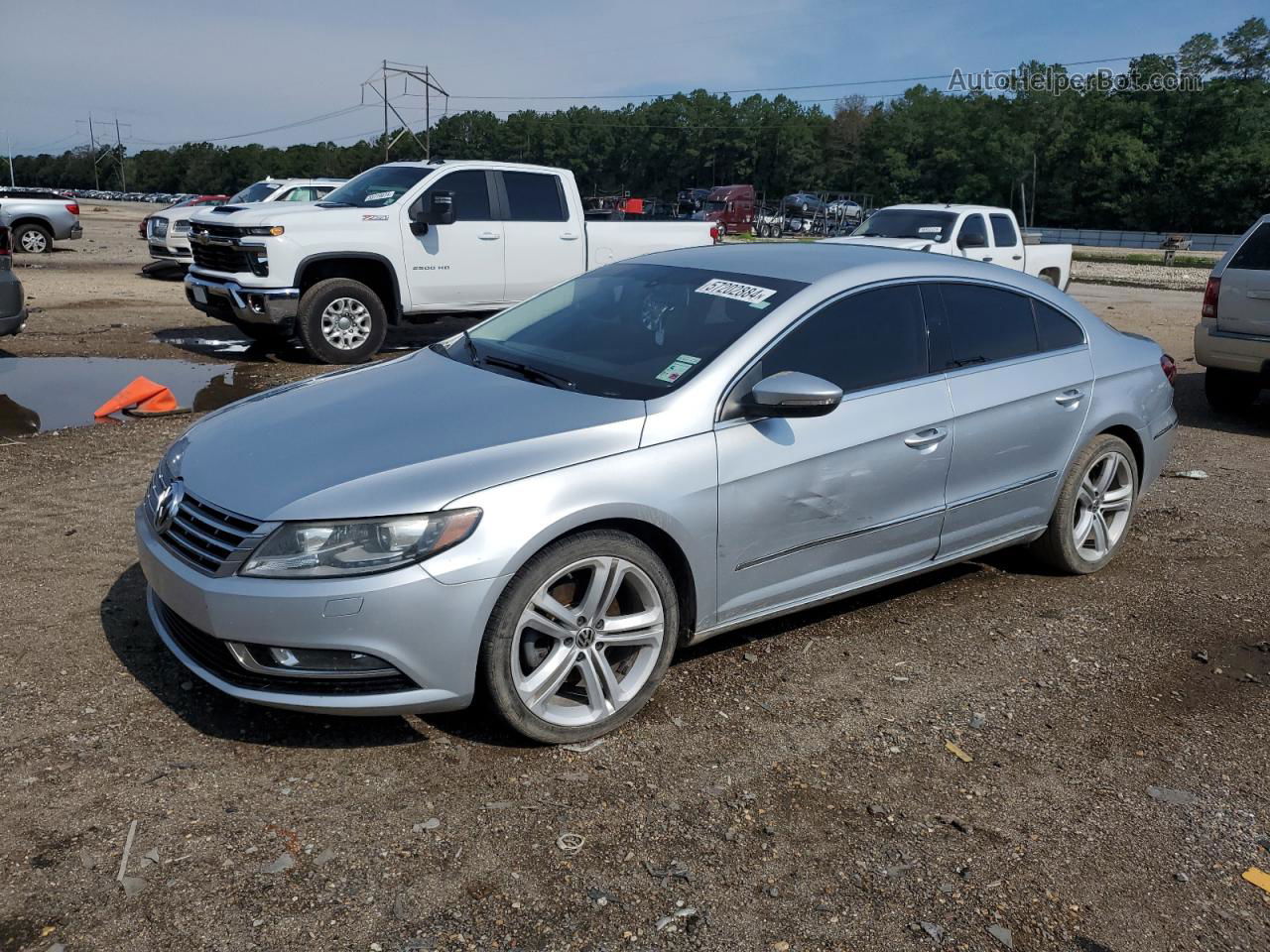 2013 Volkswagen Cc Sport Silver vin: WVWBN7AN5DE507322