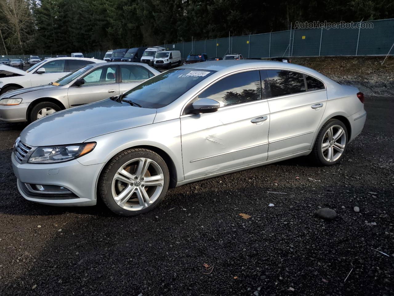 2013 Volkswagen Cc Sport Silver vin: WVWBN7AN5DE528526