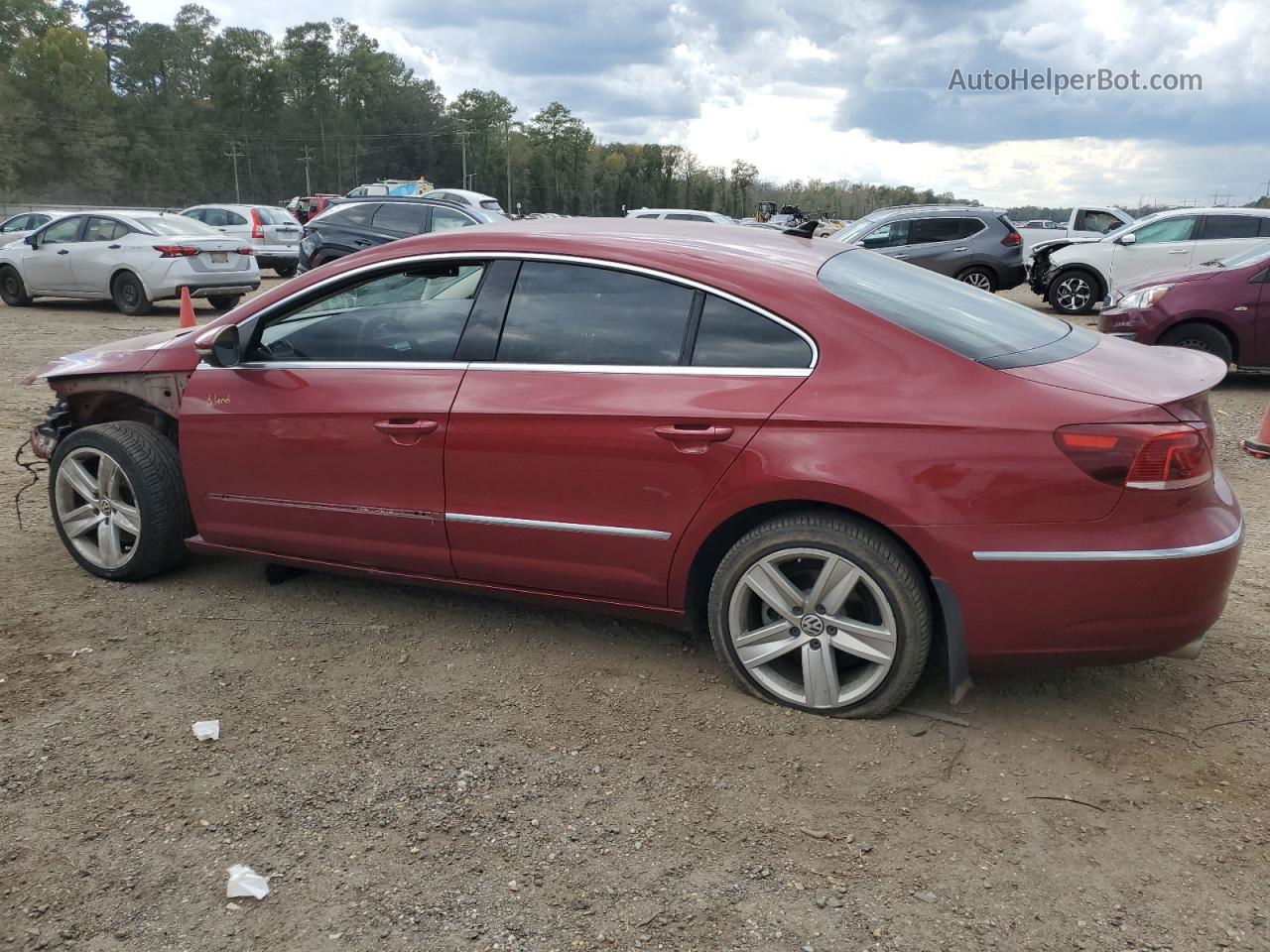 2014 Volkswagen Cc Sport Burgundy vin: WVWBN7AN5EE504809