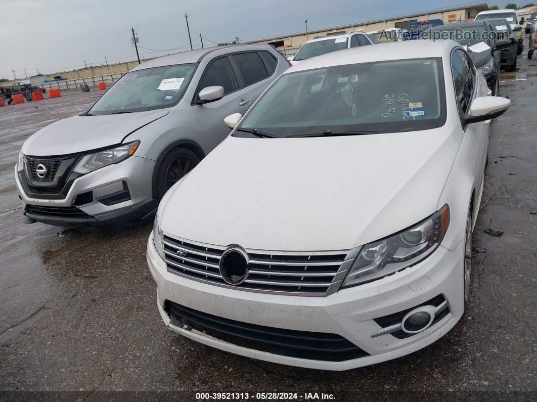 2014 Volkswagen Cc 2.0t R-line White vin: WVWBN7AN5EE507080