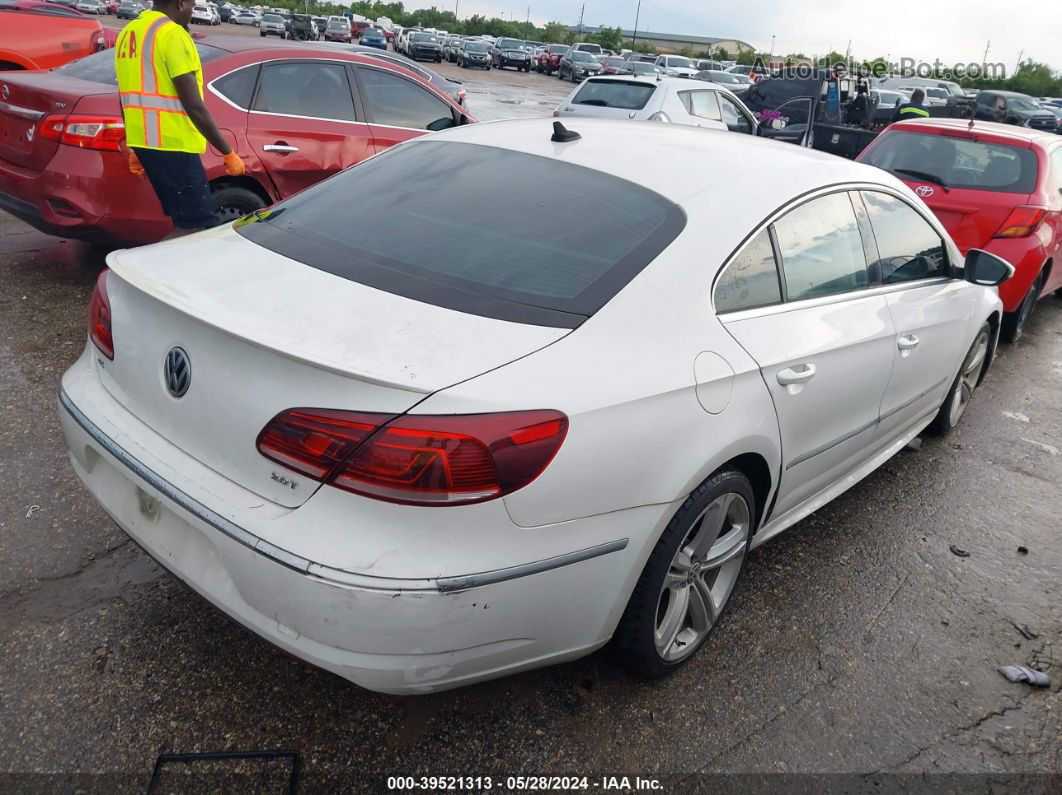 2014 Volkswagen Cc 2.0t R-line White vin: WVWBN7AN5EE507080