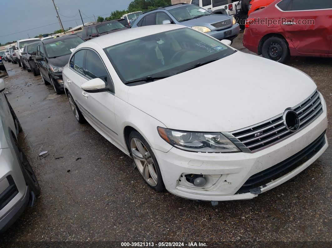 2014 Volkswagen Cc 2.0t R-line White vin: WVWBN7AN5EE507080