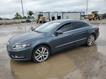 2014 Volkswagen Cc Sport Blue vin: WVWBN7AN5EE507872