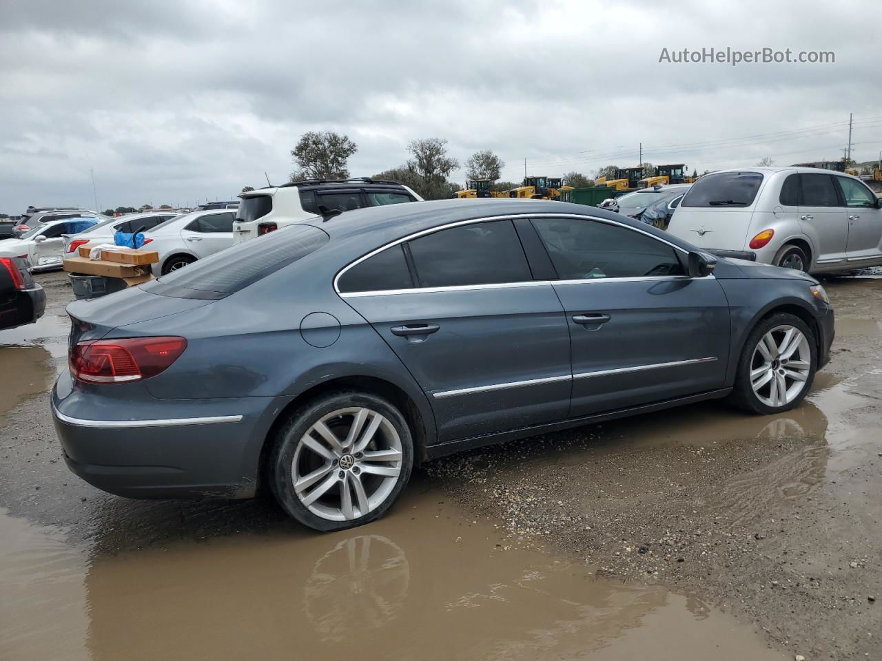 2014 Volkswagen Cc Sport Blue vin: WVWBN7AN5EE507872