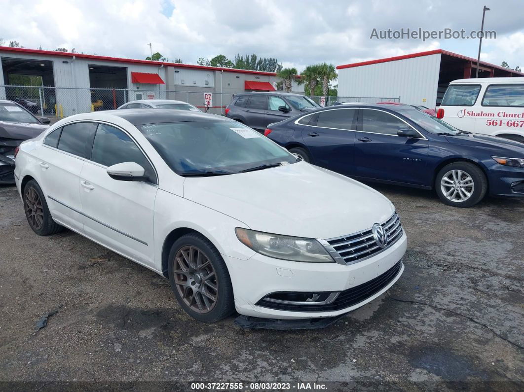 2013 Volkswagen Cc Sport Plus White vin: WVWBN7AN6DE508320