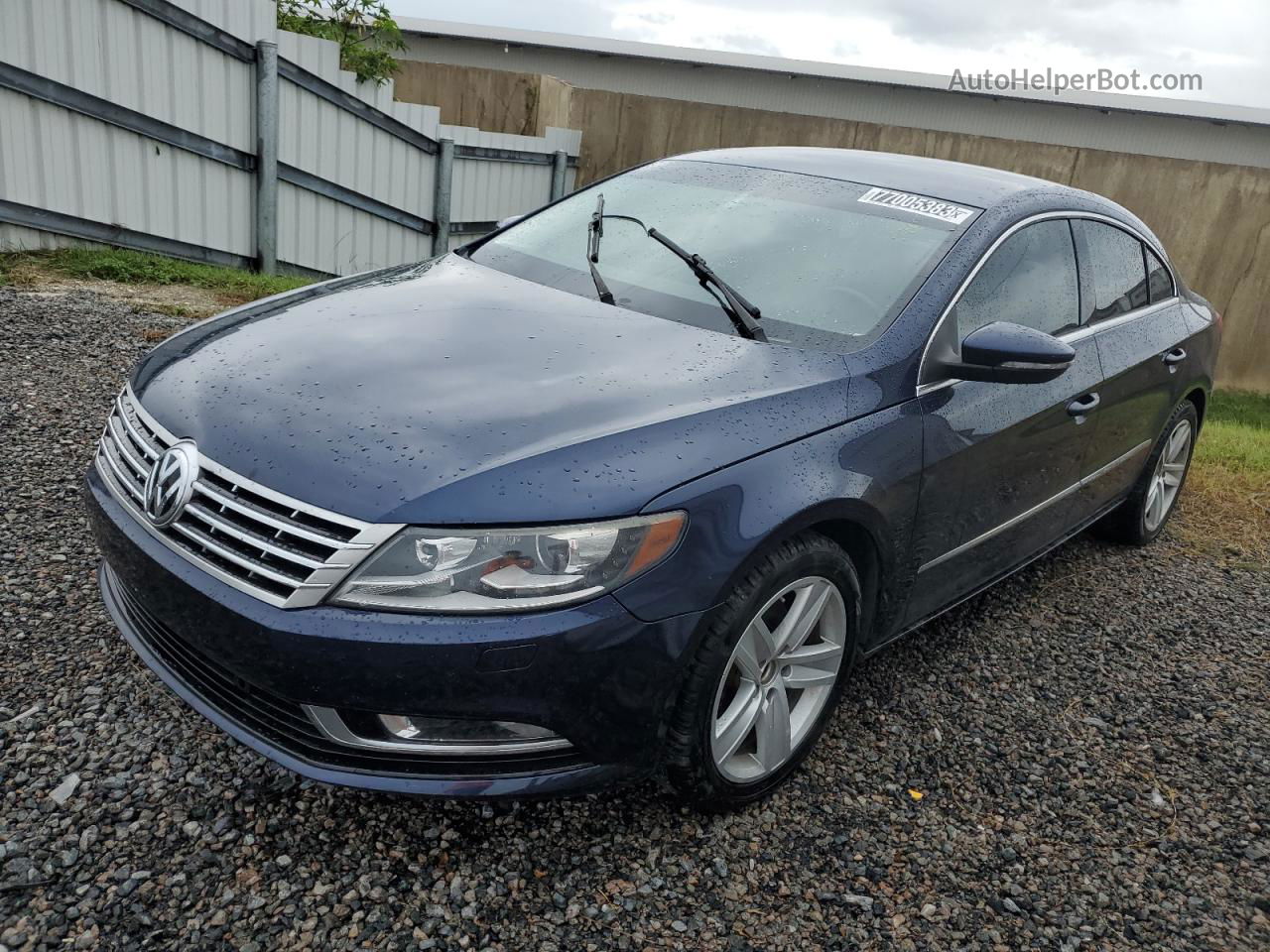 2016 Volkswagen Cc Base Blue vin: WVWBN7AN6GE501825