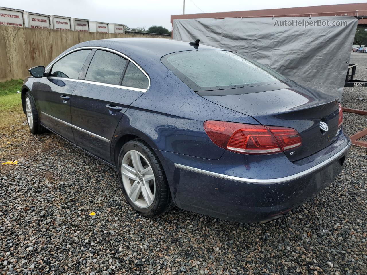 2016 Volkswagen Cc Base Blue vin: WVWBN7AN6GE501825