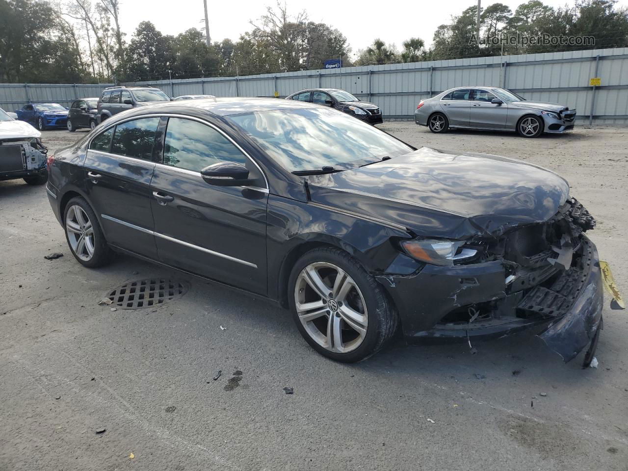 2013 Volkswagen Cc Sport Black vin: WVWBN7AN7DE513865