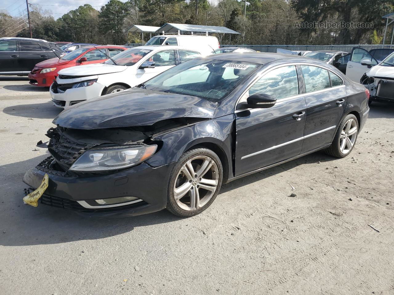 2013 Volkswagen Cc Sport Black vin: WVWBN7AN7DE513865