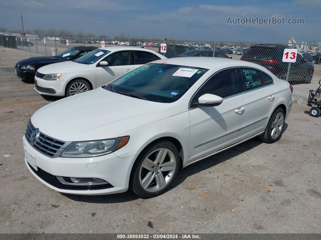 2013 Volkswagen Cc 2.0t Sport White vin: WVWBN7AN7DE515700