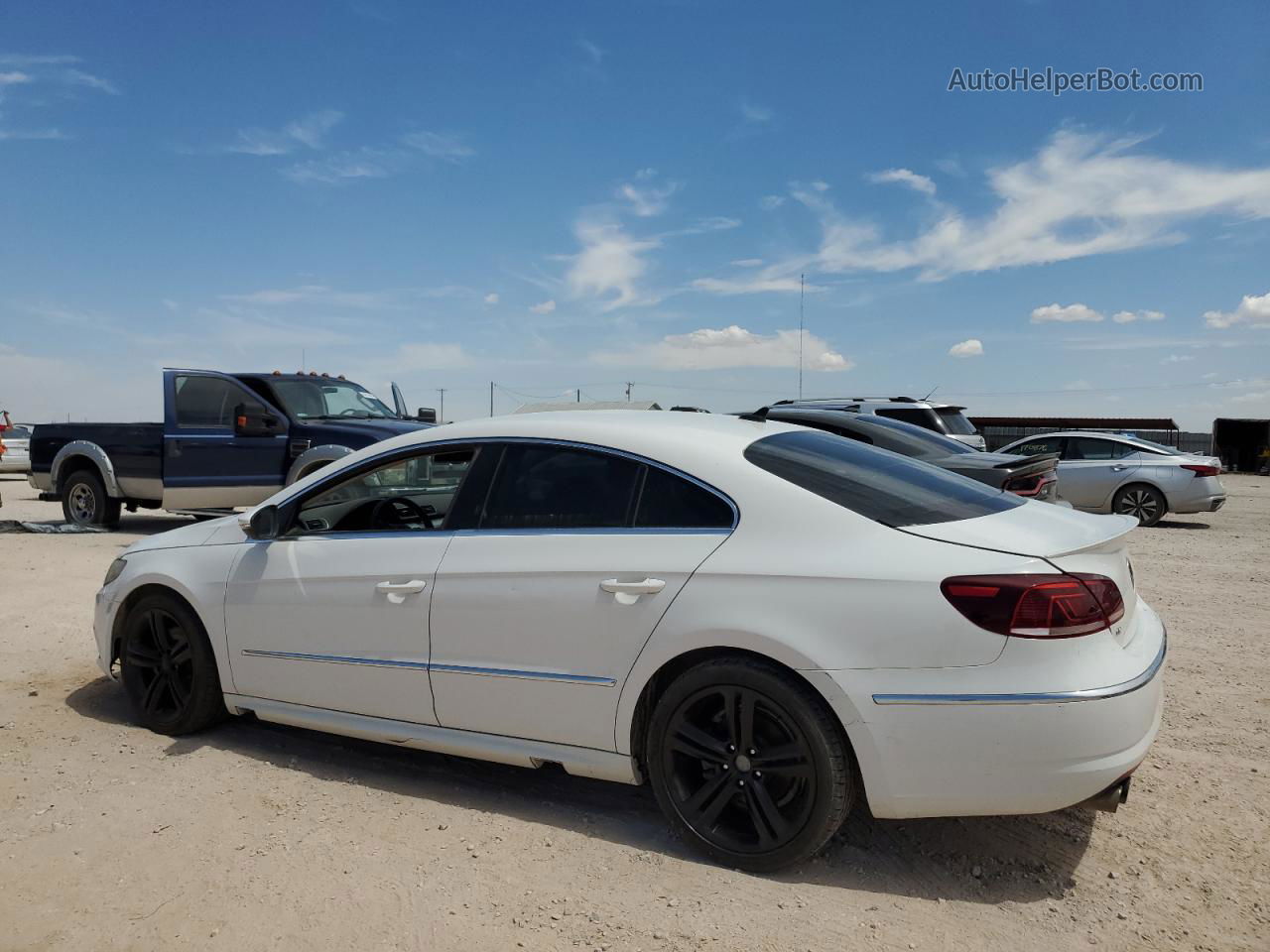 2013 Volkswagen Cc Sport White vin: WVWBN7AN7DE519424