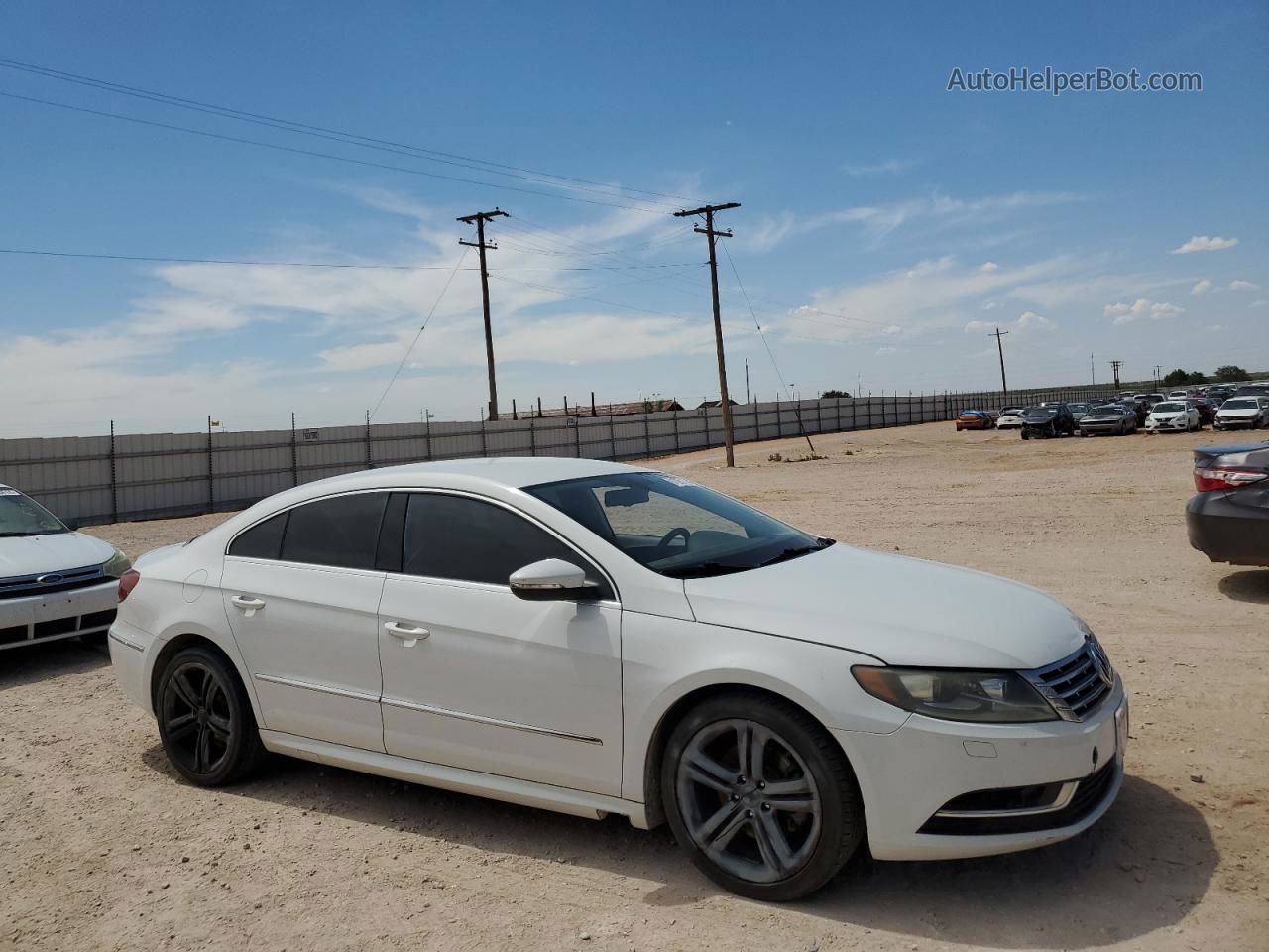 2013 Volkswagen Cc Sport White vin: WVWBN7AN7DE519424