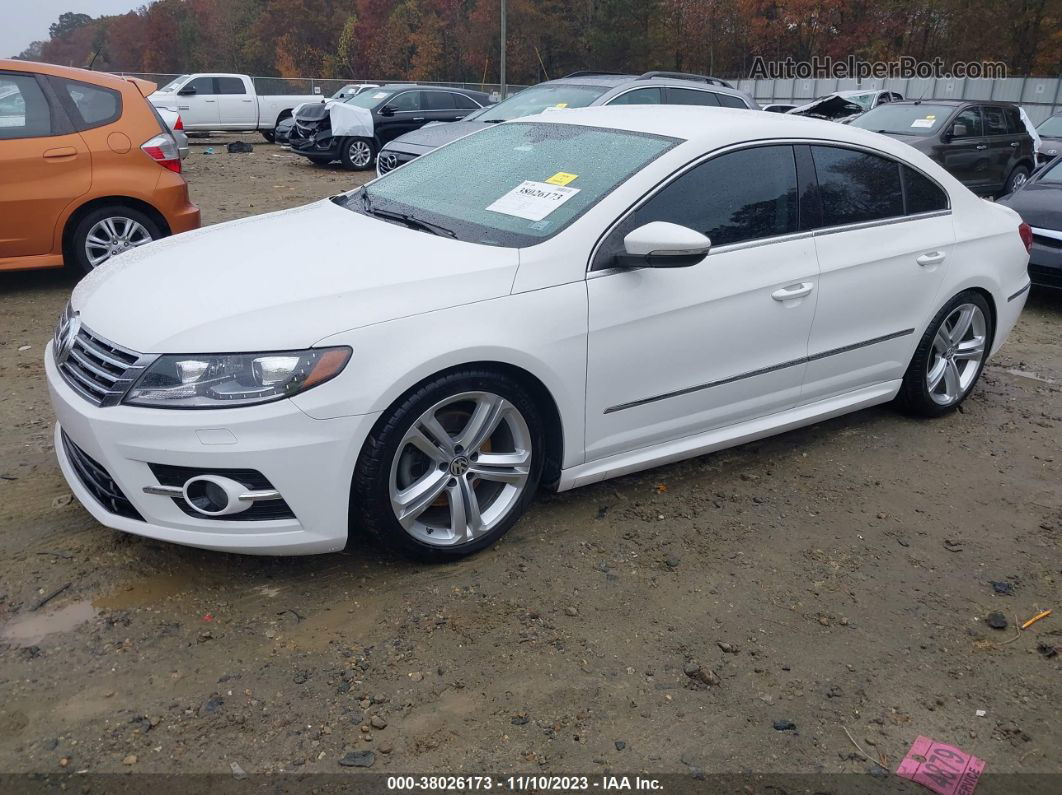 2014 Volkswagen Cc 2.0t R-line White vin: WVWBN7AN7EE507047