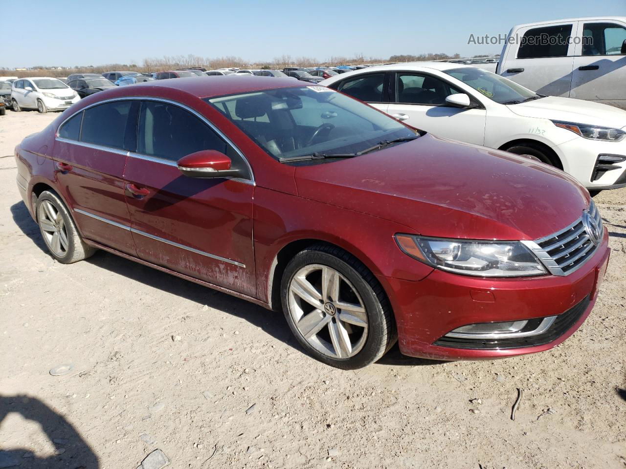 2014 Volkswagen Cc Sport Red vin: WVWBN7AN7EE519053